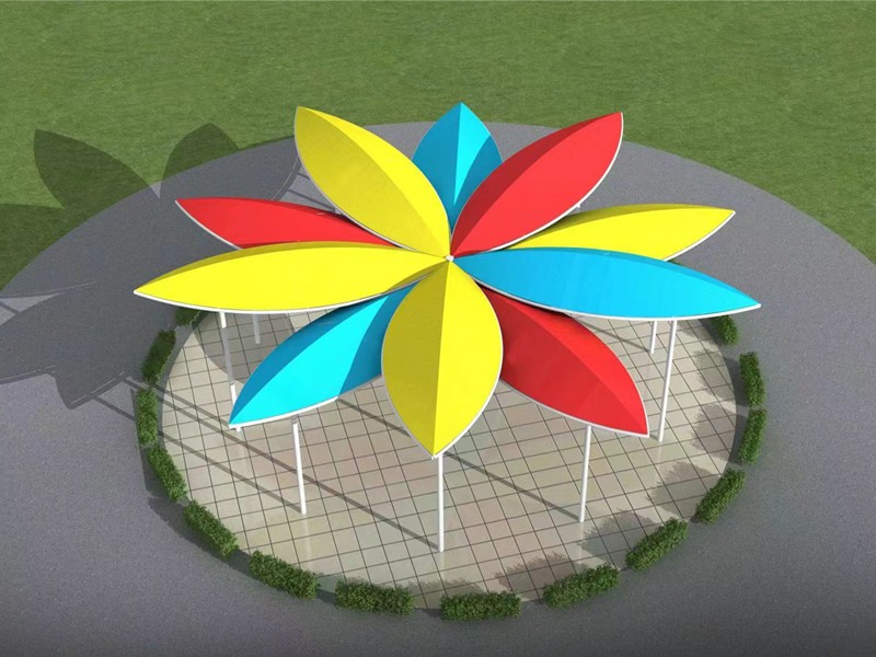 關于景觀區膜結構車棚具體有哪些作用